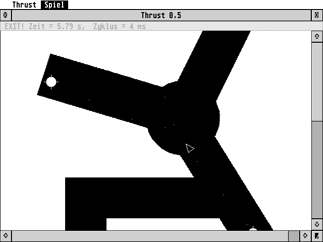 Thrust atari screenshot